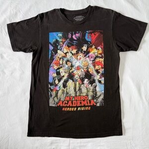 Black My Hero Academia Graphic T-Shirt |Size M